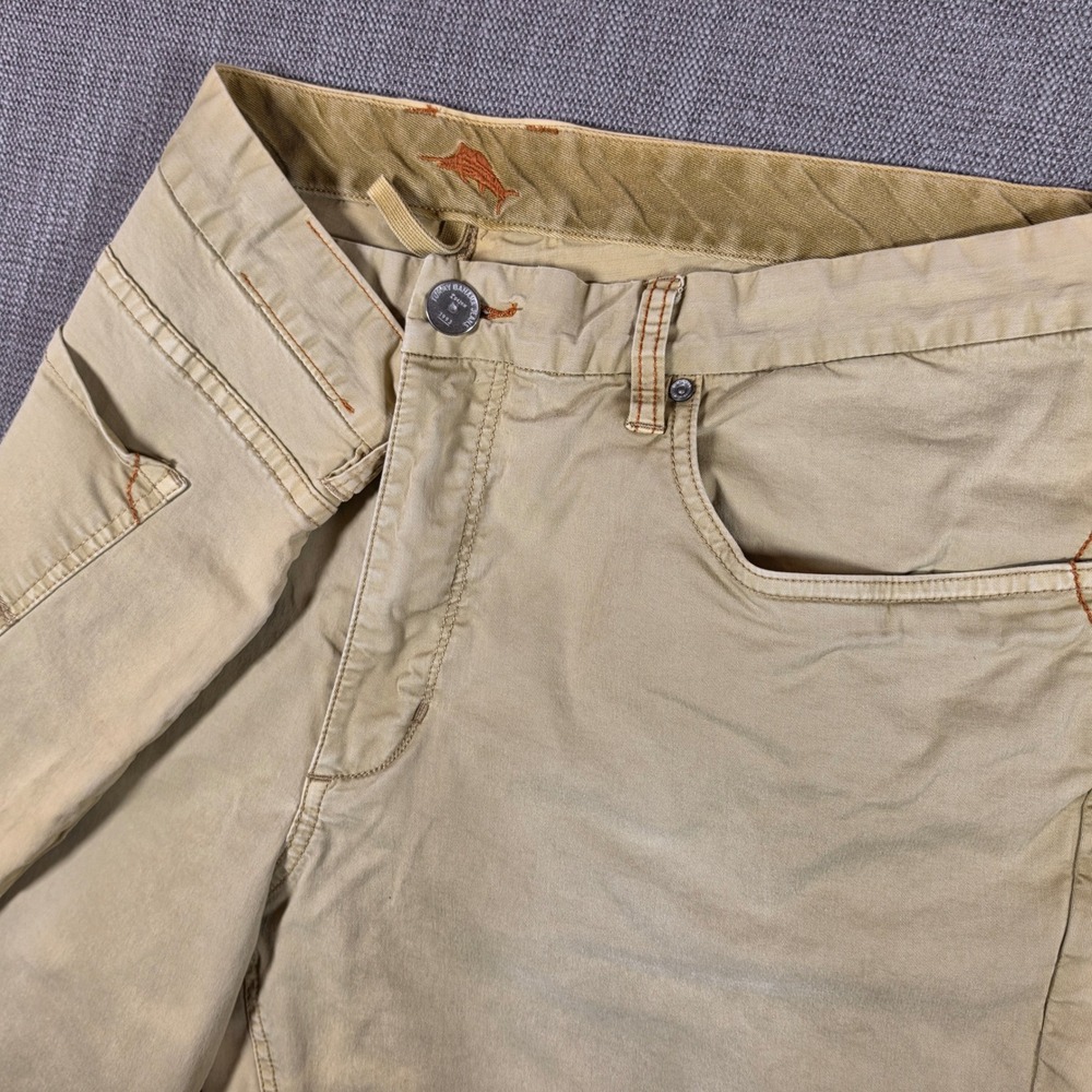Tommy Bahama Pants Mens 40/32 Tan Khaki Authentic Stretch Five Pocket‎